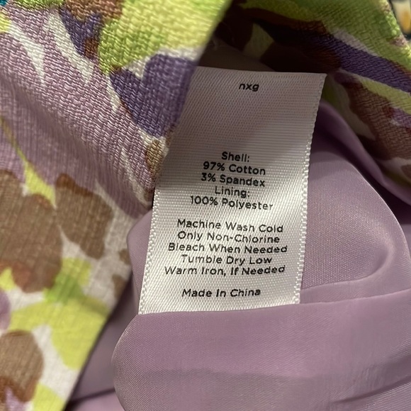 Talbots Watercolor Stretchy Floral Skirt - Picture 3 of 5